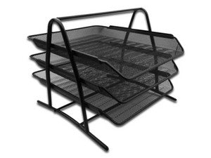Nextep NE-162 bandeja de escritorio/organizador Metal Negro