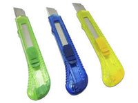 CUTTER DE PLASTICO NEXTEP TAMAÑO GRANDE, NAVAJA 18mm C/12, NE-178