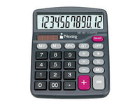 BUNDLE Calculadora Nextep 12 Dígitos Semi Escritorio Solar/Bateria  CONT. 2 PIEZAS