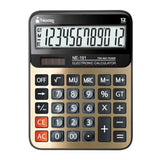 Nextep NE-191 calculadora Escritorio Calculadora básica Negro, Oro, 12 dígitos, Batería/Solar