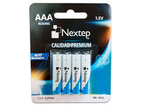 PILAS AAA ALCALINAS NEXTEP LR03 1.5V PAQUETE/4 PIEZAS NE-281C
