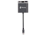 Nextep NE-446E base para portátil y replicador de puertos USB 3.2 Gen 1 (3.1 Gen 1) Type-C Gris