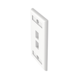 Panduit Faceplate NK2FWHY, 2 Puertos, Color Blanco, Compatible con Módulo Keystone