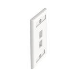 Panduit Faceplate NK2FWHY, 2 Puertos, Color Blanco, Compatible con Módulo Keystone