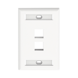 Panduit Faceplate NK2FWHY, 2 Puertos, Color Blanco, Compatible con Módulo Keystone