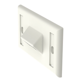 NK2HSFIWY - Panduit Placa de Pared Horizontal / 2 Puertos Keystone / Blanco Mate NK2HSFIWY