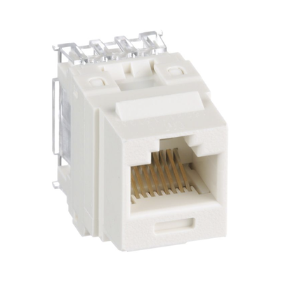 NK688MIW - Jack Keystone / Cat 6 Clase E / Terminación 110 / RJ45 / 1 Puerto / Blanco Mate