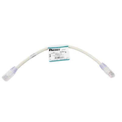 NK6PC1Y - Cable de Parcheo UTP / Cat 6 / 0.3 m (1 ft) / 24 AWG / T568B / CM / Blanco