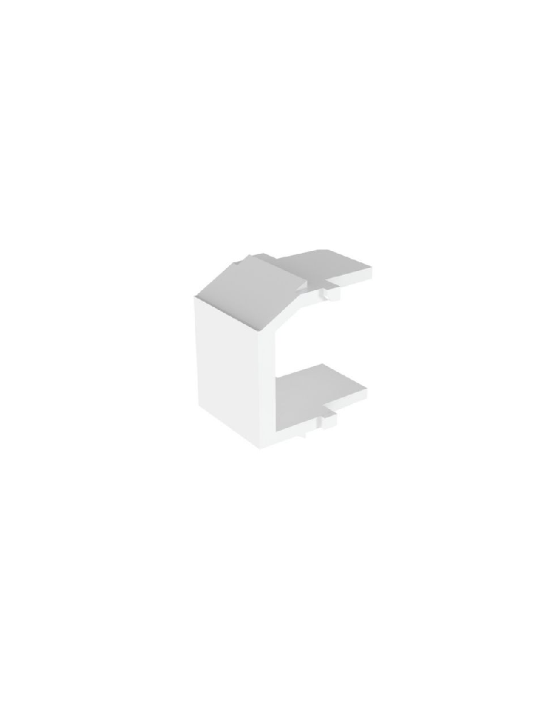 PANDUIT Módulo Keystone NKBMWH-X, 1 Puerto, Blanco, Paquete de 10 Piezas