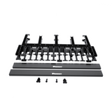 NM1 - Organizador de Cables Horizontal / Alta Densidad / Doble Frontal y Posterior / Rack 19in / 1UR / Negro