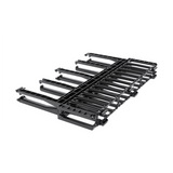NM1 - Organizador de Cables Horizontal / Alta Densidad / Doble Frontal y Posterior / Rack 19in / 1UR / Negro