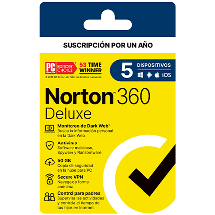 Antivirus Norton 21443401, Protección para 3 Dispositivos, Actualizaciones Automáticas, Seguridad en Línea