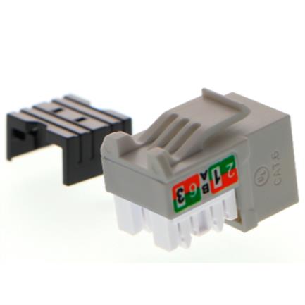Keystone Jack Cat6 Tipo 110 Nexxt Solutions, Sin Blindaje, Color Gris, Alta Calidad