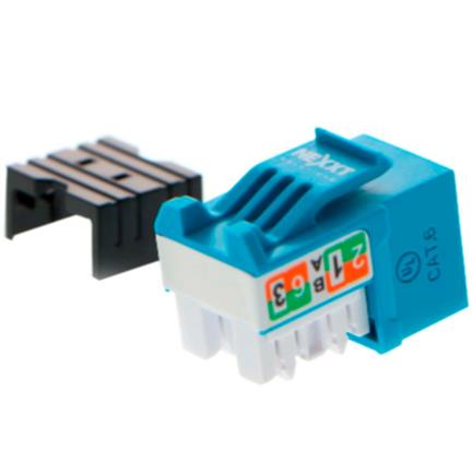 Keystone Jack Cat6 Nexxt Solutions Tipo 110, Azul, Sin Blindaje