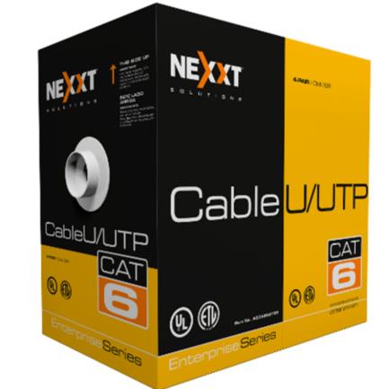 CABLE NEXXT SOLUTIONS Nexxt Enterprise Cat6 UTP 4P 23AWG CM 305m Gris, 1Gbps, 23 AWG, UTP