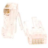 Conectores modulares Nexxt Solutions RJ45 bañado en oro sobre niquel 30u Cat5e (100 Pzas), Alta velocidad, baño en oro, 100 unidades