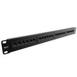 Panel de Conexion Nexxt Solutions Cat5e Pre-configurado 24 Puertos Gigabit Ethernet 1U 19" Rack
