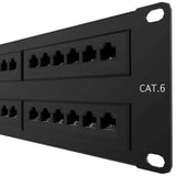 Panel de Conexion Nexxt Solutions para rack Cat6 Pre-configurado 48 Puertos Gigabit Ethernet 1U