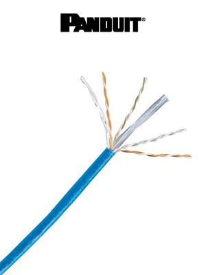 PANDUIT Bobina de Cable UTP NUC6C04BU-ME, 100% Cobre, 1,000 Pies, 24 AWG, Cat 6