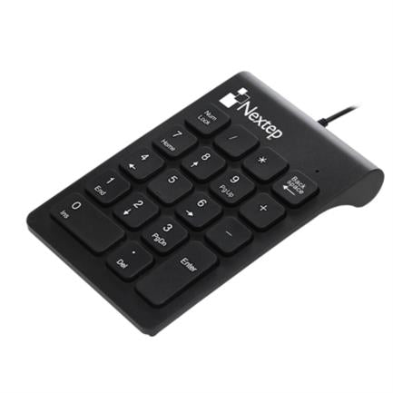 TECLADO NUMERICO NEXTEP USB ALAMBRICO 18 TECLAS, COMPATIBLE WINDOWS/MAC