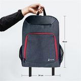 Mochila Nextep para Laptop de 15 a 17 Pulgadas, Color Gris/Negro, Diseño Ergonómico y Resistente