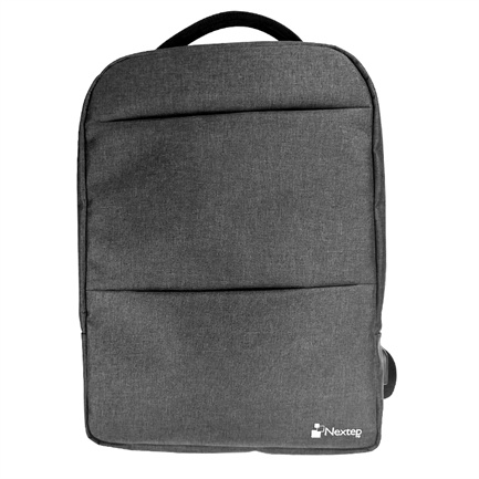 Mochila Nextep para Laptop de 15.6 Pulgadas, Multi Secciones, Color Gris, Ideal para Organización y Viajes