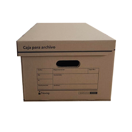Caja Archivo Económica Nextep Oficio 12 Unidades, Resistente, Apilable