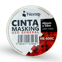 Nextep NE-609C cinta adhesiva 50 m Beige 1 pieza(s)