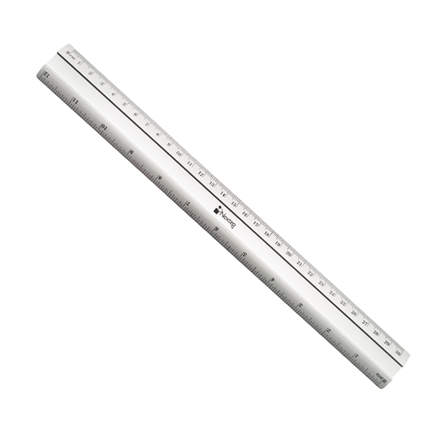 Regla Metálica Aluminio Nextep 30 cm c/6 Pzas, Resistente y Ligera, Para Medición precisa