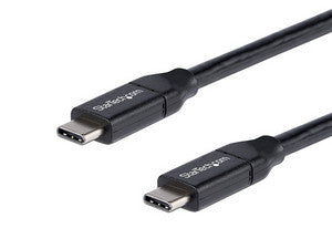 Cable USB-C a USB-C, 1m, Transferencia de Datos de Alta Velocidad, Color Negro