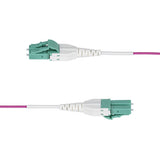 OM4RLCLC15M - StarTech.com Cable de Fibra Óptica Multimodo OM4 LC a LC UPC de 15m - 50/125µm - 40G/100G - Violeta Érica - LOMMF/VCSE -