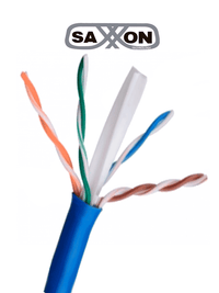 Cable UTP CCA Cat 6 Azul 305 Mts Redes Video 4 Pares