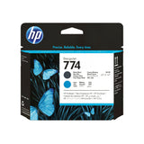 P2W01A - HP Cabezal de impresión negro mate/cian HP DesignJet 774 Impresora Inyección de tinta térmica