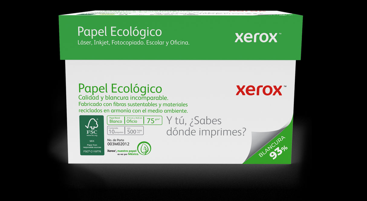 Papel Bond Ecológico Oficio XEROX Ecológico