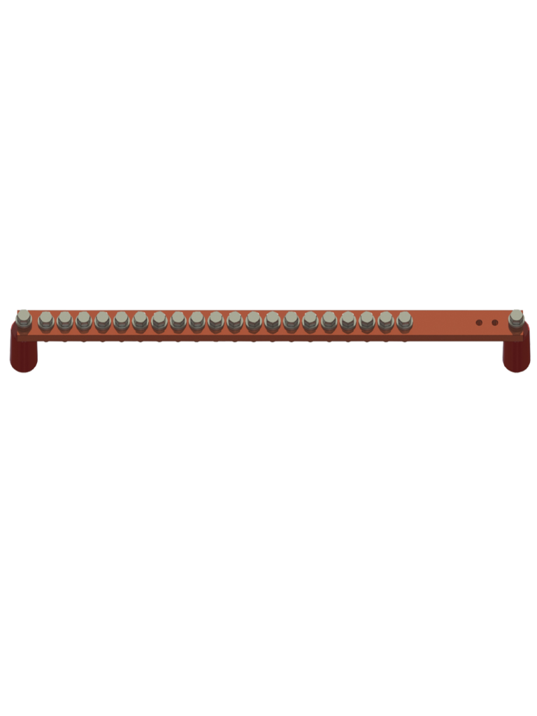BCU1/4X1X19-INOX Barras Inox, para sistemas de telecomunicaciones, 1/4" x 1" x 19"
