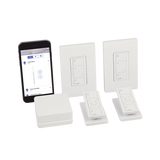PBDGPKG2W - Lutron Caseta Wireless Kit de Iluminación Inteligente / Hub Smart Bridge / 2 Atenuadores