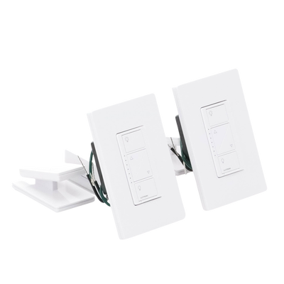PBDGPKG2W - Lutron Caseta Wireless Kit de Iluminación Inteligente / Hub Smart Bridge / 2 Atenuadores