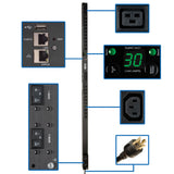 Tripp Lite PDUMV30HVNETLX unidad de distribución de energía (PDU) 24 salidas AC 0U Negro