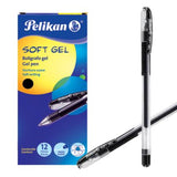Pelikan 963611 bolígrafo de gel Bolígrafo de gel con tapa Negro 12 pieza(s)