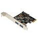 PEXUSB3S23 - StarTech.com Adaptador Tarjeta Controladora PCI Express PCI-E 2 Puertos USB 3.0 con Alimentación SATA Tarjetas y adaptad