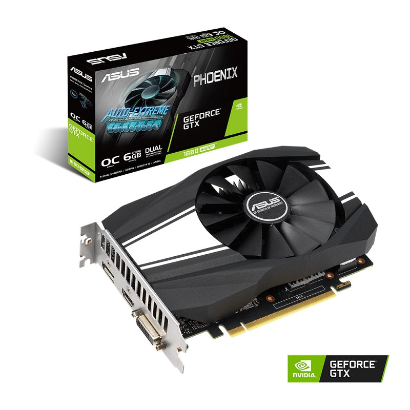 Tarjeta de Video ASUS PH-GTX1660S-O6G GDDR6 6GB Super, 192-bit, DisplayPort, HDMI