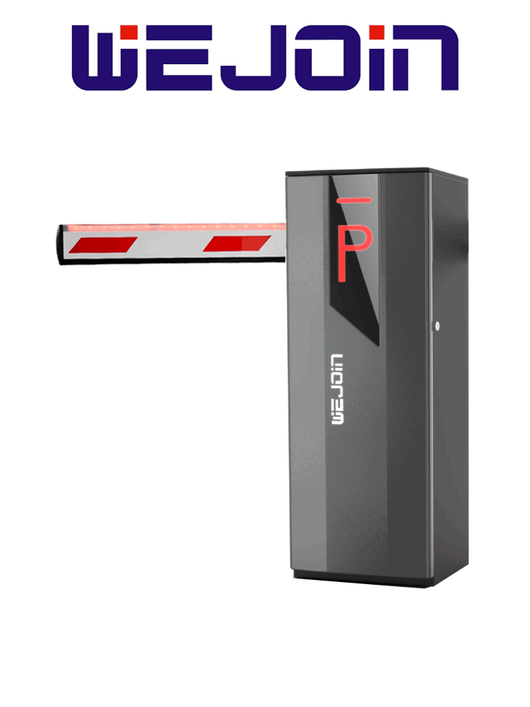 WEJOIN Barrera Vehicular WJNSBG101HR34LED, Brazo 4m, Velocidad 3s, 6M Ciclos