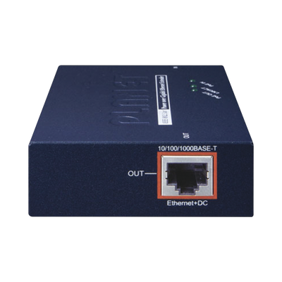 PLANET POE-E201 extensor de red Transmisor y receptor de red Azul, 100 m, 1000 Mbit/s, Completo