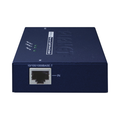 PLANET POE-E201 ampliador de red Transmisor y receptor de red Azul