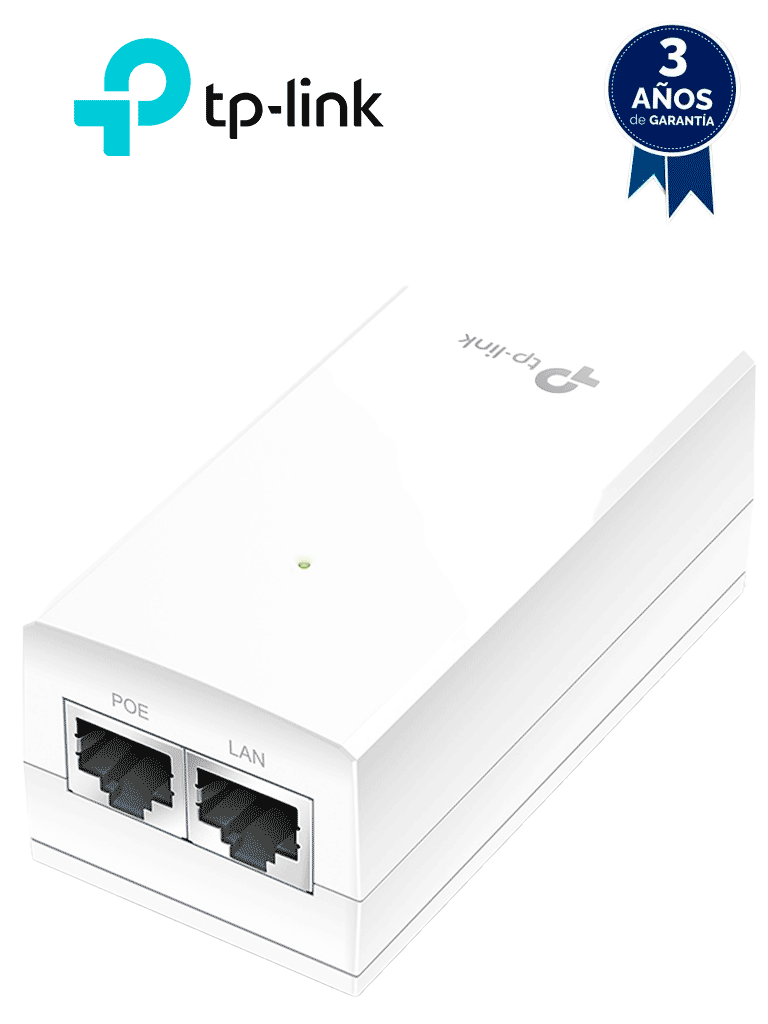 TP-Link Adaptador PoE Pasivo 24V POE2412G, 12W, Compatible EAP225