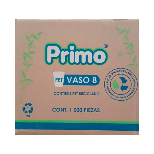 Vaso de plástico pet transparente PRIMO