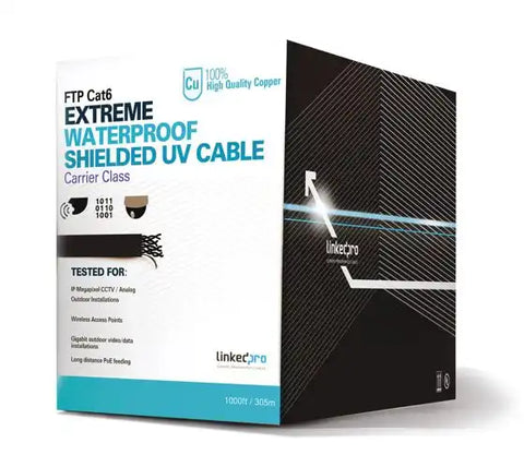 LinkedPRO PRO-CAT-6-EXT cable de red Negro 305 m Cat6 F/UTP (FTP)