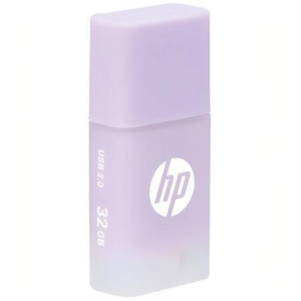 Memoria USB PNY HP v168p, 32GB, USB 2.0, Color Lila, Compacta y Resistente para Almacenamiento Portátil