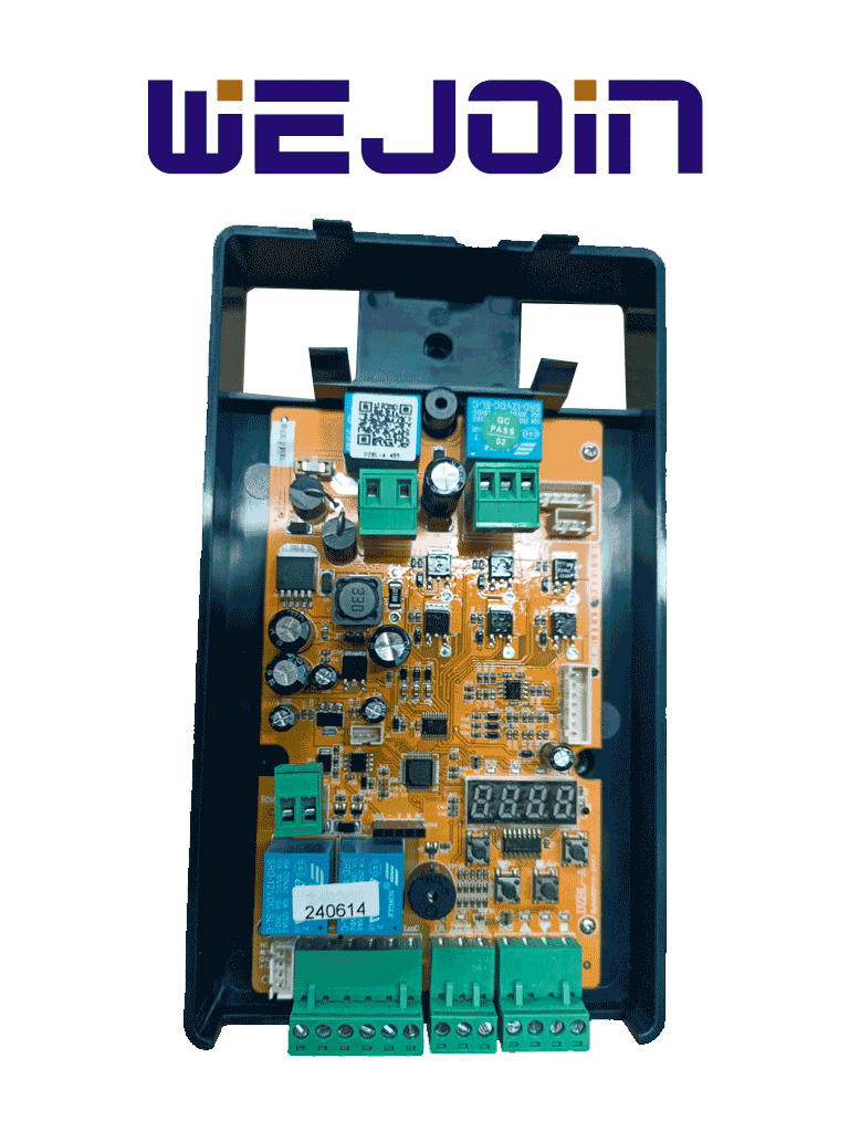 Panel de Control WEJOIN WJDZE2BLCPL para Barrera Vehicular WJDZE2BLL34, 2 Canales, 24V, 433MHz