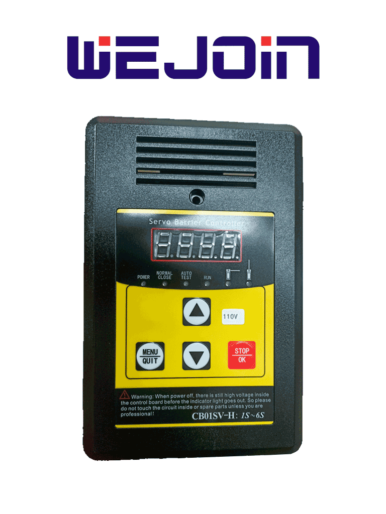 Panel de Control para Barrera Vehicular con Servo Motor de 1 a 6 Segundos, MCI2Q125, 12V, 4 Puertos